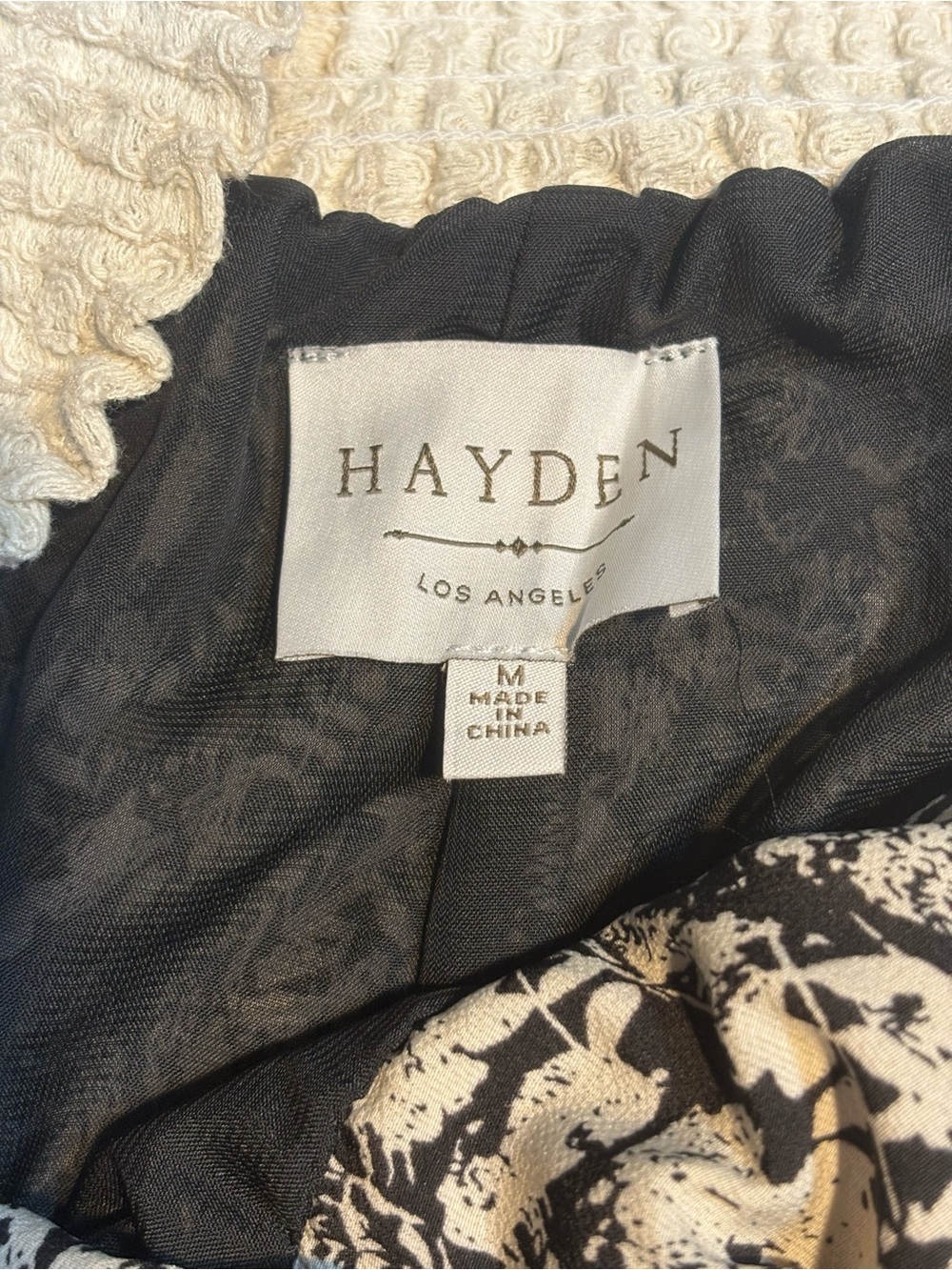 Hayden high corset-style smocked waistband lace-up wide-leg medium - Picture 10 of 10